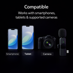 DarkBeam Audio Wireless Clip-On Lavalier Microphone for Smartphones & Cameras